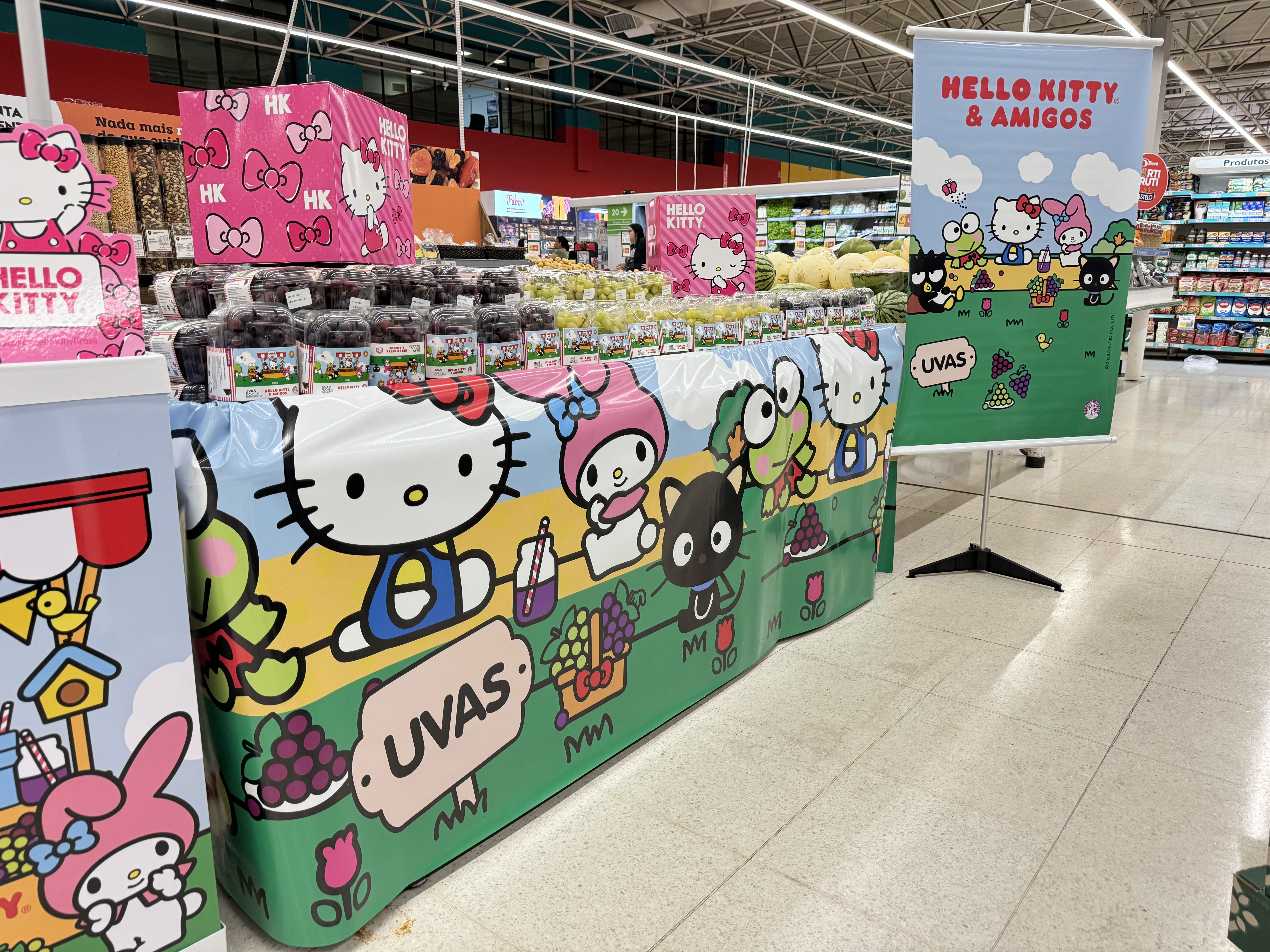 Ponto de Venda Uvas Hello Kitty